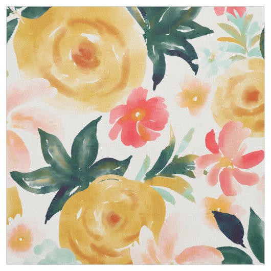 TWIRLD Watercolor Happy Floral Stoff (Muster)