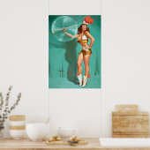 Twirler-Button nach oben Poster (Küche)