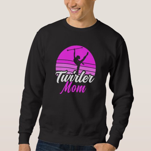 Twirler Mom Baton Twirling Sweatshirt (Vorderseite)