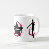 TWIRLER-STRUDEL PINK/BLACK KAFFEETASSE (VorderseiteRechts)