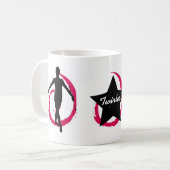 TWIRLER-STRUDEL PINK/BLACK KAFFEETASSE (Vorderseite Links)