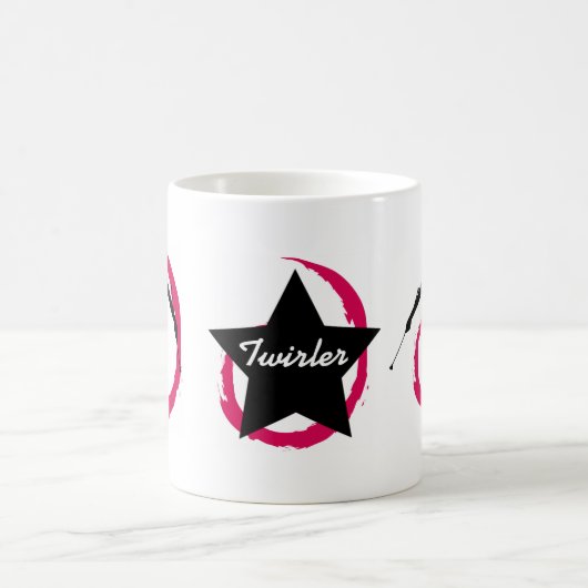 TWIRLER-STRUDEL PINK/BLACK KAFFEETASSE (Mittel)