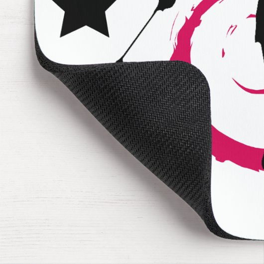 TWIRLER-STRUDEL PINK/BLACK MOUSEPAD (Ecke)