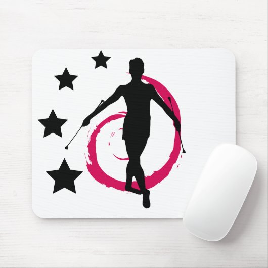 TWIRLER-STRUDEL PINK/BLACK MOUSEPAD (Mit Mouse)