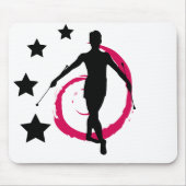TWIRLER-STRUDEL PINK/BLACK MOUSEPAD (Vorne)