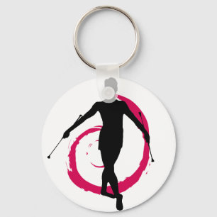 TWIRLER SWIRL PINK/SCHWARZ SCHLÜSSELANHÄNGER