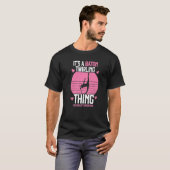 Twirlers Majorette Baton Twirling Dance Girl Silho T-Shirt (Vorne ganz)
