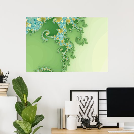 Twirligig - Fraktal Poster (Heimbüro)