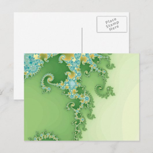 Twirligig - Fraktal Postkarte (Vorne/Hinten)