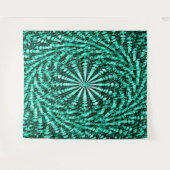 Twirlin' grün.... wandteppich (Vorderseite (Horizontal))