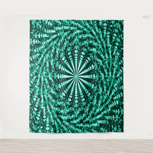 Twirlin' grün.... wandteppich (Vorderseite)