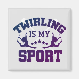 Twirling ist mein Sport Magnet