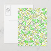 Twirls Postkarte (Vorne/Hinten)