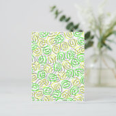 Twirls Postkarte (Stehend Vorderseite)