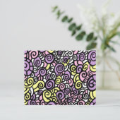 Twirls Postkarte (Stehend Vorderseite)