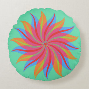 Twirls Rundes Kissen