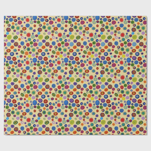 Twirly Party-Punkte Geschenkpapier (Flach)