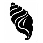 Twirly Seashell Rubber Art Briefmarke Gummistempel (Prägung)