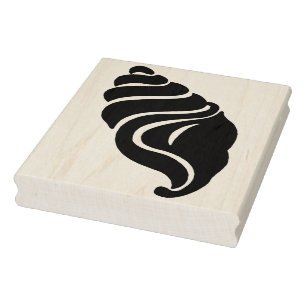 Twirly Seashell Rubber Art Briefmarke Gummistempel