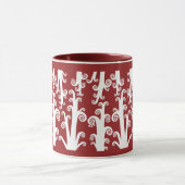 Twirly Stalks - Maroon Tasse (Zentrum)