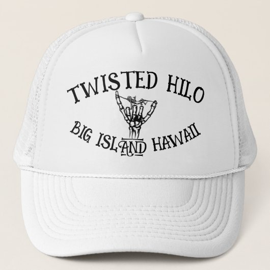 TWISSIERTE HILO BONES TRUCKER HAT TRUCKERKAPPE (Vorderseite)