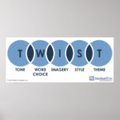 Twist (Tone, Word Choice, Imagery, Style, Theme) Poster (Vorne)