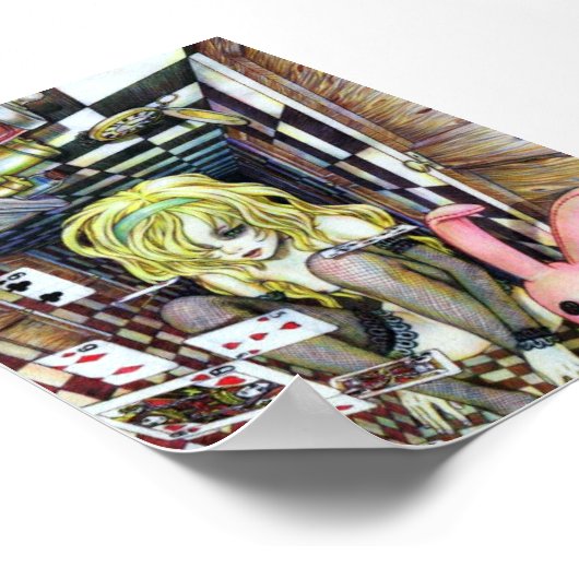 Twisted Alice-Poster Poster (Ecke)