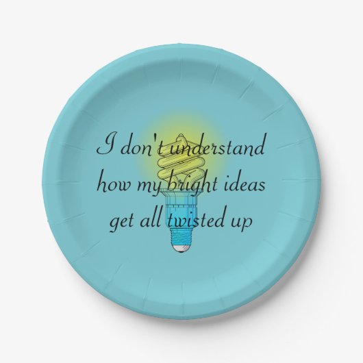 Twisted Bright Ideas Pappteller (Vorderseite)