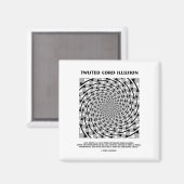 Twisted Cord Illusion (False Spiral) Magnet (Vorderseite/Rückseite)
