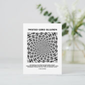 Twisted Cord Illusion (False Spiral) Postkarte (Stehend Vorderseite)