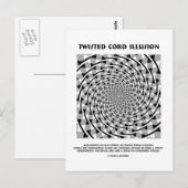 Twisted Cord Illusion (False Spiral) Postkarte (Vorne/Hinten)