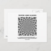 Twisted Cord Illusion (False Spiral) Postkarte (Vorne/Hinten)
