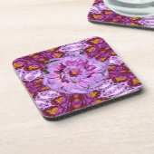 Twisted Dahlia Blume CORK UNTERSETZER Set 6 (Linke Seite)