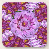 Twisted Dahlia Blume CORK UNTERSETZER Set 6 (Vorderseite)