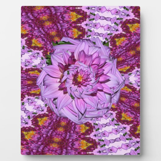 Twisted Dahlia Blume Fotoplatte (Vorderseite)
