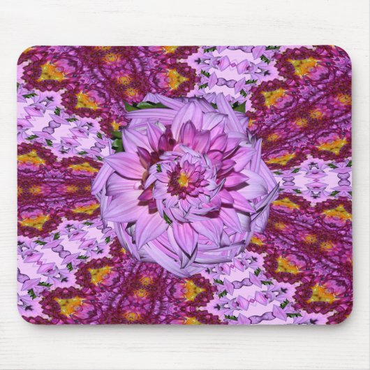 Twisted Dahlia Blume MOUSE PAD Mousepad (Vorne)