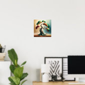 Twisted Dreams: Eine farbenfrohe Bonsai Reise Poster (Heimbüro)