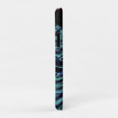 Twisted Effekt in trüben, blauen, dunklen und rote Case-Mate iPhone Hülle (Hinten/Rechts)