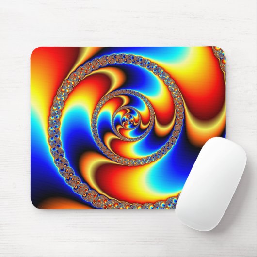 Twisted - Fraktal Mousepad (Mit Mouse)