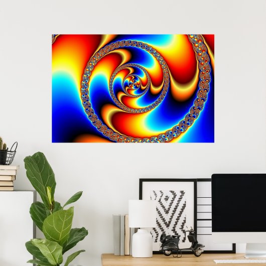 Twisted - Fraktal Poster (Heimbüro)