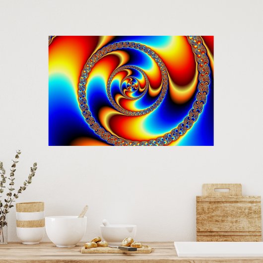 Twisted - Fraktal Poster (Küche)