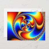 Twisted - Fraktal Postkarte (Vorne/Hinten)