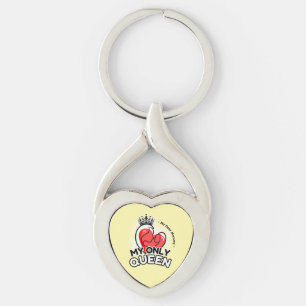 Twisted Heart Keychain : Meine einzige Königin (ge Schlüsselanhänger