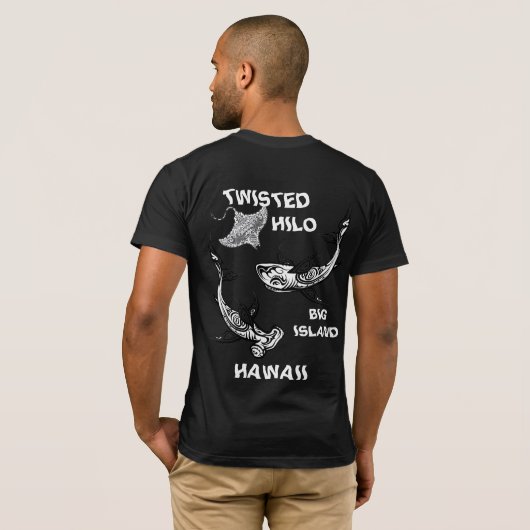TWISTED HILO OCEAN TSHIRT (Schwarz voll)