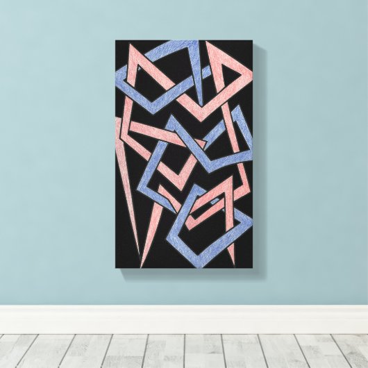 Twisted Hues Canvas Leinwanddruck (Insitu (Holzboden))