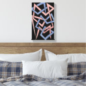 Twisted Hues Canvas Leinwanddruck (Insitu (Schlafzimmer))