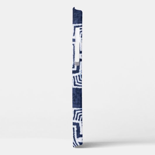 Twisted indigo kariert texturierter Hintergrund. Case-Mate iPhone Hülle (Rückseite / Links)