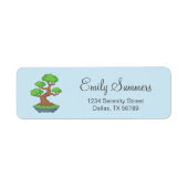 Twisted Japanese Bonsai Tree on Blue Address (Vorne)