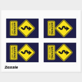 Twisted-Logic-Sticker Rechteckiger Aufkleber (Blatt)