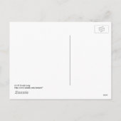 Twisted Oaster Bunny Postcard Feiertagspostkarte (Rückseite)